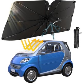 Car Sun Protection Windscreen 130 x 75 cm Sun Protection Car Windscreen 360° Rotation Foldable Parasol for Car, Car Windscreen Parasol, Car Parasol (M)