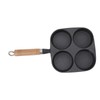 Egg Frying Pan, Cast Iron Cooking Utensils 4 Cup Egg