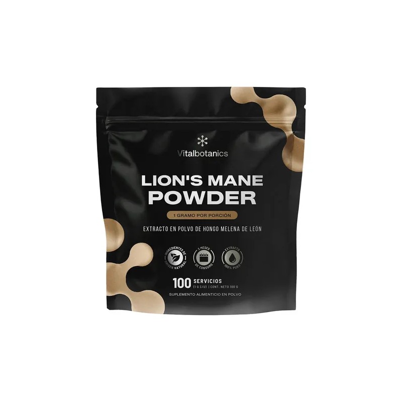 Extracto Hongo Melena De León Orgánico Polvo 100g Adaptogeno Sabor