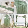 3 Pack Cheesecloth Table Runner, Table Decor Romantic Wedding Runner