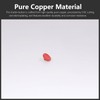 5 Pack Shutter Release Button,Pure Copper Knurled Concave Surface Camera