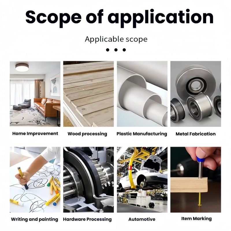 Himtop Carpenter Mechanical Pencils,Solid Carpenter Pencil with 12 Refill,2pcs Solid