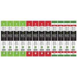 Good Fod Foods Meat Stick Variety Pack – Low FODMAP Snacks for a Healthy Gut, Zero Sugar Jerky Sticks, Keto Friendly, Gluten-Free Beef Sticks 1 Ounce (12 Pack)