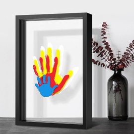 Family Handprint Kit, DIY Keepsake Frame, Hand Prints Ornament Kit, Family Gifts for Grandparents, New Parents, Mother's Day, Father's Day, Birthday