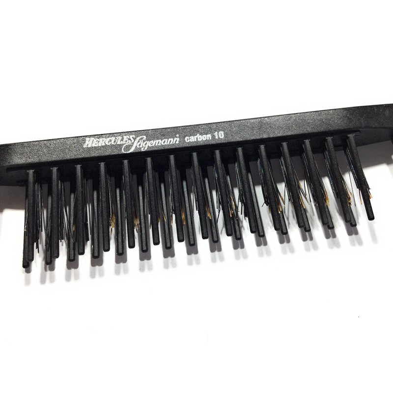 Hercules Sägemann HS C10 carbon 10 comb with real bristles,