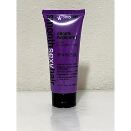 Smooth Sexy Hair Sexy Hair Smooth Encounter 3.4 oz w Coconut Oil Blow Dry Extender Creme  + Lisse