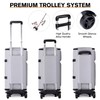 Vessgra Rolling Garment Bags for Travel, Garment Bag with Wheels,