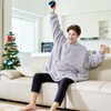 Mia&Coco Hoodie Blanket Women and Men, Oversized Hooded Blanket Hoodie