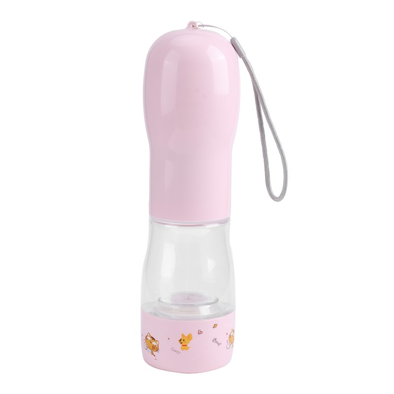Portable Pet Water Bottle Travel Feeding Drinking Cup Water Dispenser