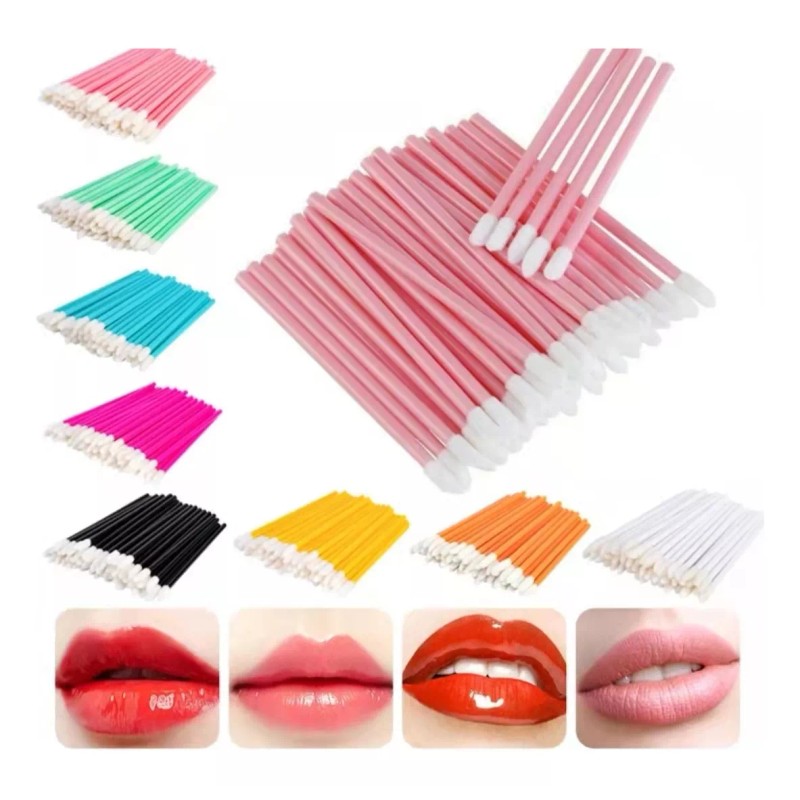 noved 300pzs Lip Brush Desechable Para Pestañas Microblading Labio