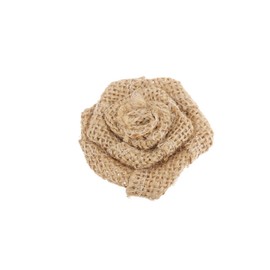 ARTIBETTER 15 pcs Wedding Burlap Decoration Festival Decoration Flower Embellishments for Crafts Burlap Circles Decoration Burlap Flower Burlap Bows Burlap Flowers Burlap Roses Christmas