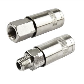 Air Line Hose Compressor Fittings Connector Female Quick Release 2 Pack 1/4"
