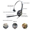 VoiceJoy Monaural Headset with Noise Cancelling Microphone with QD(Quick Disconnect),Compatible