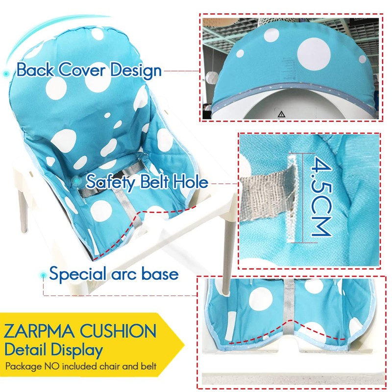 ZARPMA Antilop High Chair Cushion, Washable, Foldable, Easy to Install
