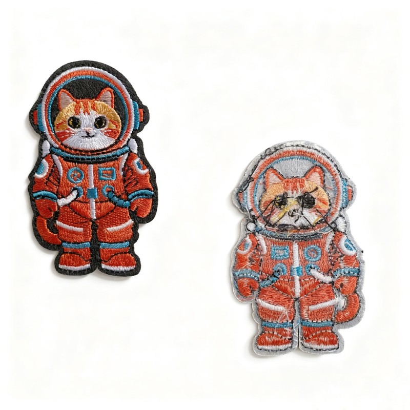 U-Sky Sew or Iron on Embroidered Patches | Adorable Orange