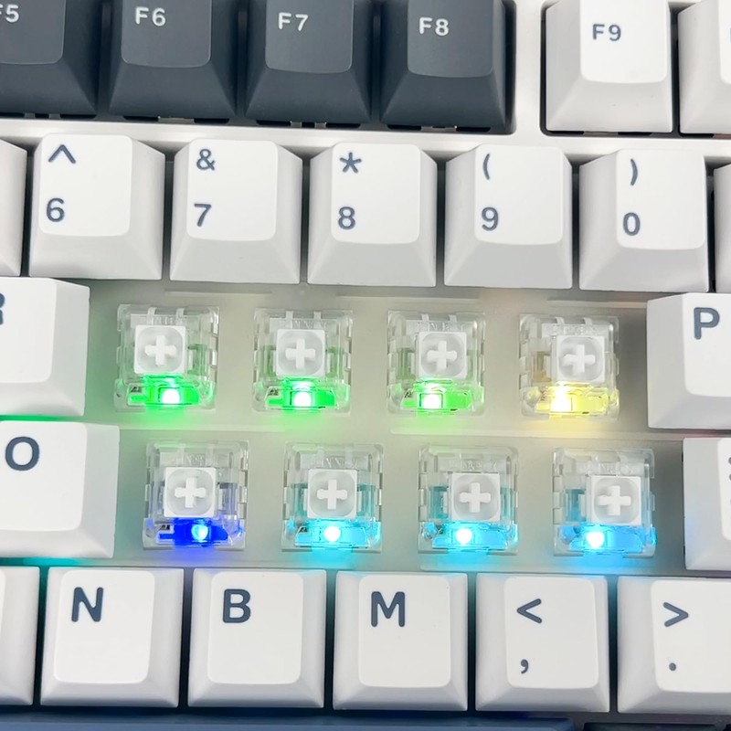 Kailh Box White Clicky Keyboard Switch,3-pin 45gf Pre-Lubed Dustproof Waterproof