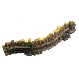 Qtqgoitem Fish Tank Artificial Resin Rail Post Curving Log Fence Decor (Model: 97a cca 652 5a2 b6a)