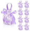 Liobelon 8 Pieces Floral Small Gift Bags with Handles Tea
