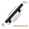 Probrico 15 Pack Black Cabinet Handles 3 Inch Hole Centers