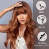 Esmee 24 Inches Long Wavy Copper Brown Wigs for Women