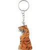 Elcomune Key Chain Wood Key Ring Tiger KC-08