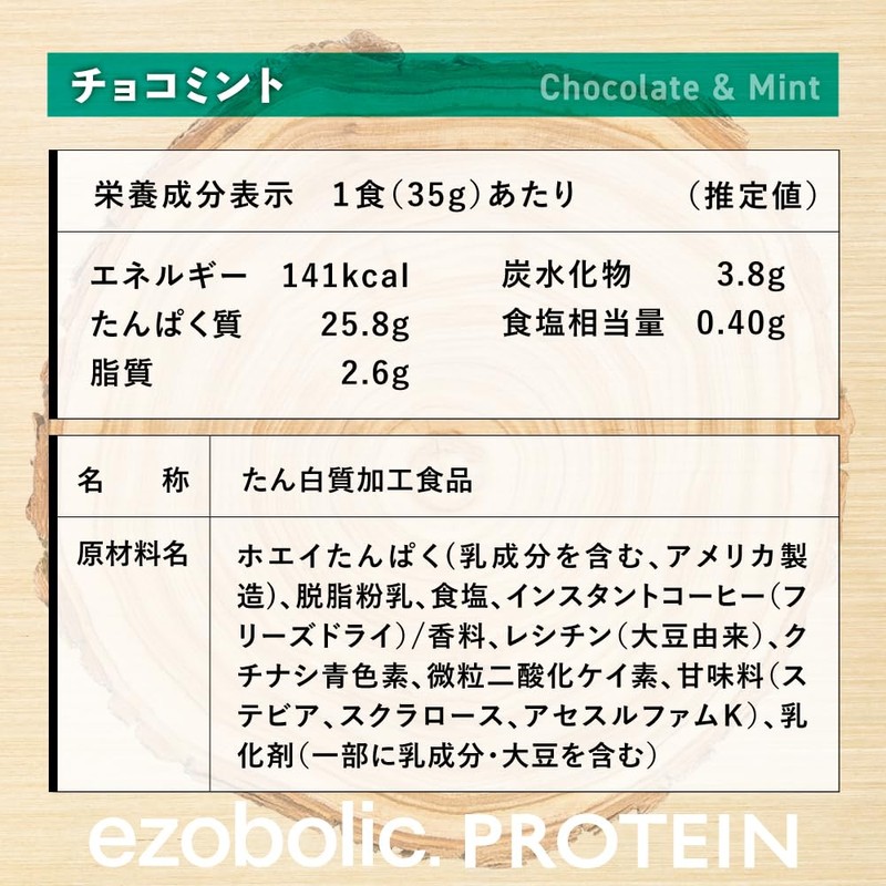 EZOBOLIC Whey Protein, Individually Packaged, 2 Bags, Trial, Chocolate Mint