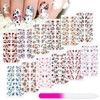 Maitys - 168 unidades, 12 hojas, pegatinas de esmalte de