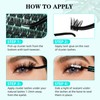 Lash Clusters Kit 168pcs Lash Extension Kit Cluster Lashes Natural