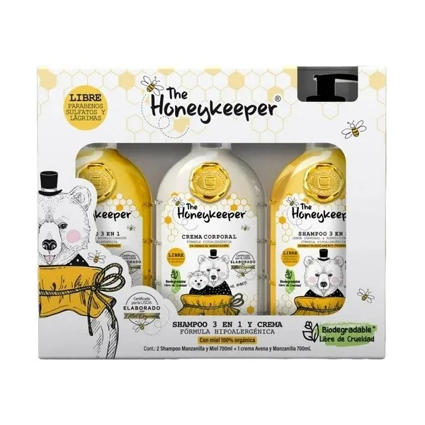 Kit The Honeykeeper 2 Shampoos 3 En 1 1 Crema