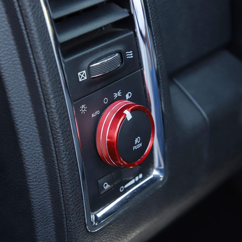 Voodonala for Dodge RAM Aluminum Headlight Headlamp Switch Control Adjustment