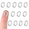 12 Pcs Oval Clasp Carabiner Necklace Clasp and Closures for