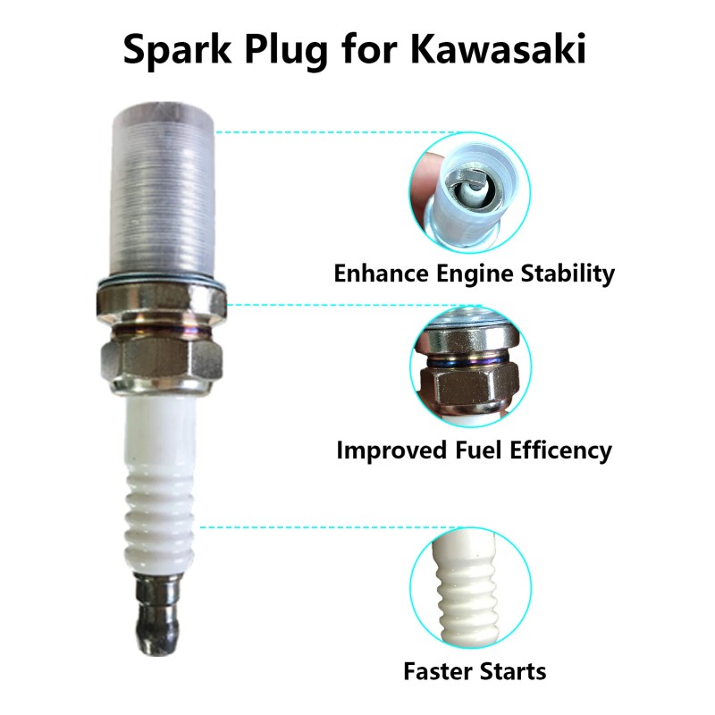 JINFANNIBI Spark Plug Wire Kit for Kawasaki Mule PRO FXT