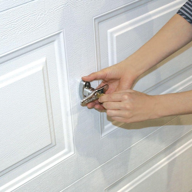 RI-KEY Security - Universal Garage Door Lock Kit with Spring