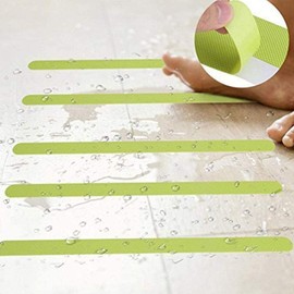 Garneck 24pcs Non-skid Stair Floor Grips Glow in the Dark Stair Treads Tape Luminous PEVA Strip Warning Security Tapes