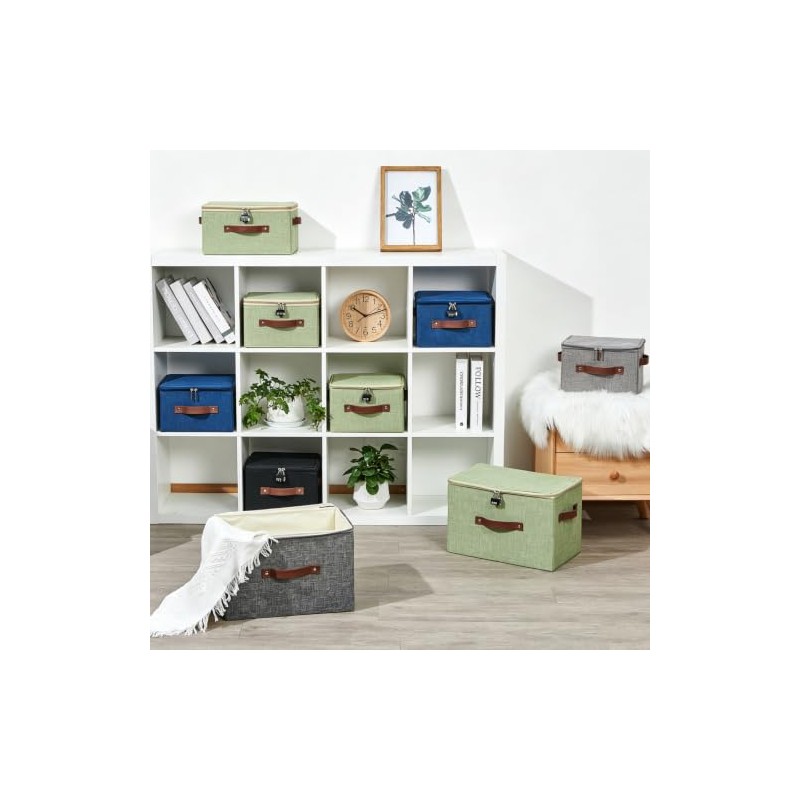 Caja de almacenamiento con cerradura de combinación de 2
