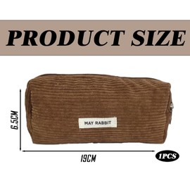 YueJieSelected Pencil Case Girls - Teenager Case School, Pencil Case Cord, Study Must Haves Pencils Pencil Case Aesthetic, Portable Pencil Case Adults, Pencil Case Aesthetic, brown, Simple and stylish