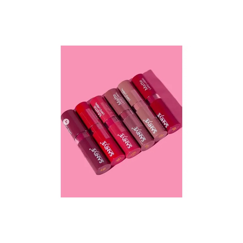 Set De 6 Lapices Labiales Efecto Matte Tonalidad Vibrante