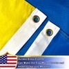 VOLTA Double Sided Ukraine Flag with Coat of Arms 3x5ft,