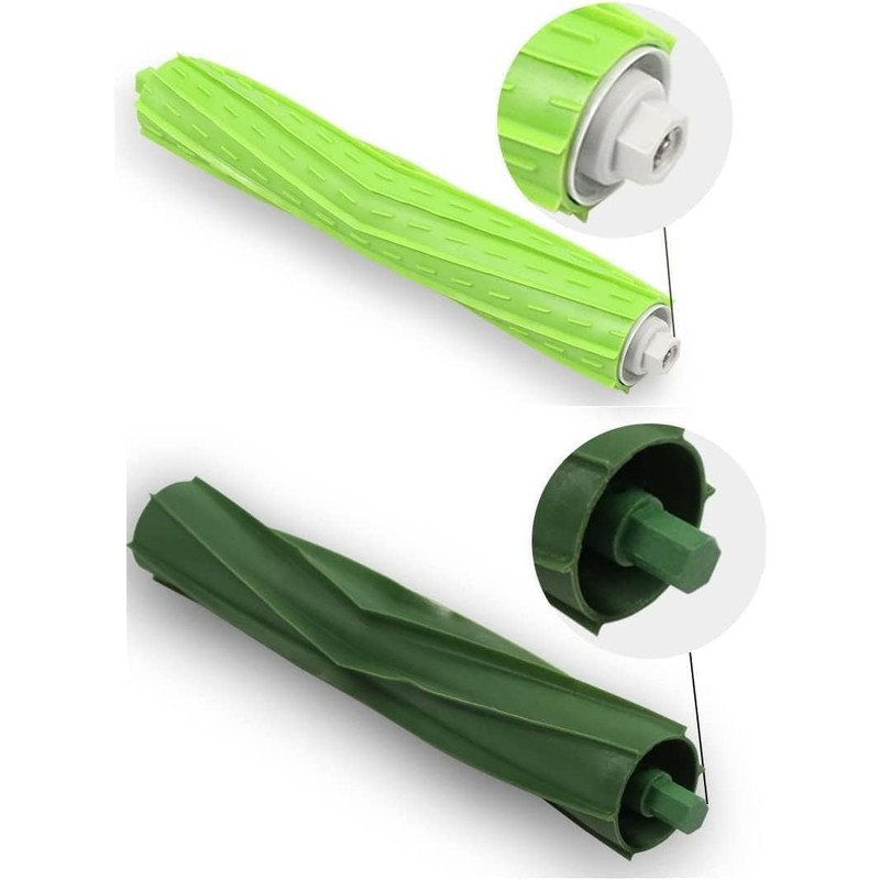GIBTOOL Replacement Rubber Roller Brushes Compatible for iRobot Roomba E