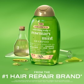 OGX OGX Extra Strength Refreshing Scalp + Rosemary Mint Shampoo, Clarifying Wash Visibly Helps Remove Oil & Residue to Clear Away Buildup, Sulfate-Free Surfactants, 13 fl. Oz