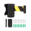 Wall Mount Retractable Barrier Belt, 16 Ft Crowd Control Retractable