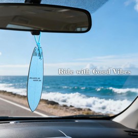 THEDOTS 5 Pack Surfboard Hanging Car Air Freshener, Beach Car Accessories