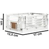 Brandsseller Foldable Folding Box, S, Set of 6, Sturdy Shopping
