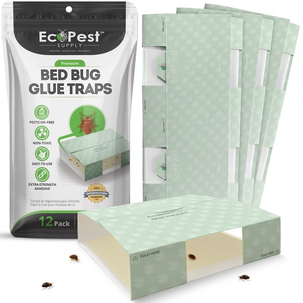 Bed Bug Glue Traps – 12 Pack | Sticky Pest