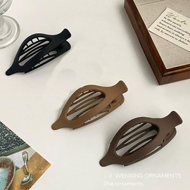 3 Pack French Flat Hair Clips for Women – Large Matte No-Slip Claw Barrettes，for Thick or Thin Hair, Lay Down Women's and Girls' Hair Accessories