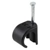 GTSE Round Black Cable Clips, For Cables 14-20 mm, Box
