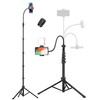 Phone Tripod, 86" Tall Tripod for iPhone with Flexible Gooseneck