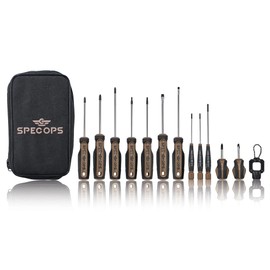 Spec Ops Tools 12-Piece Screwdriver Set, 5 Phillips, 5 Slotted, 2 Torx, Magnetic Tip, 3% Donated to Veterans