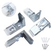 Zebra Shades Mounting Brackets 4 Pack - Heavy Duty Metal