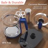 ICOOKPOT Hot Glass Electric Kettle with Tea Infuser and Temp